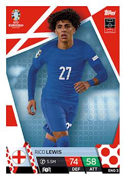 Rico Lewis England Topps Match Attax EURO 2024 #ENG3